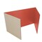 Flipside Products Office, School Classroom Desk Divider 18" x 48" Red Corrugated Study Carrel - Pack of 12